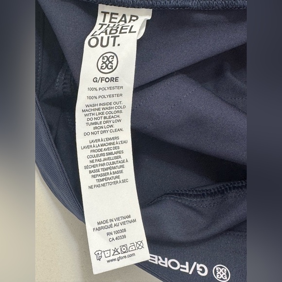 G/Fore Pants Golf Performance 5 Pocket Size 38x30 (38X25) Mens Blue Straight Fit - Picture 6 of 11